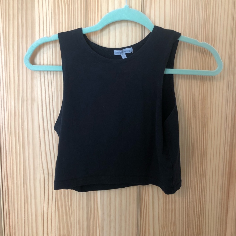 Black crop top